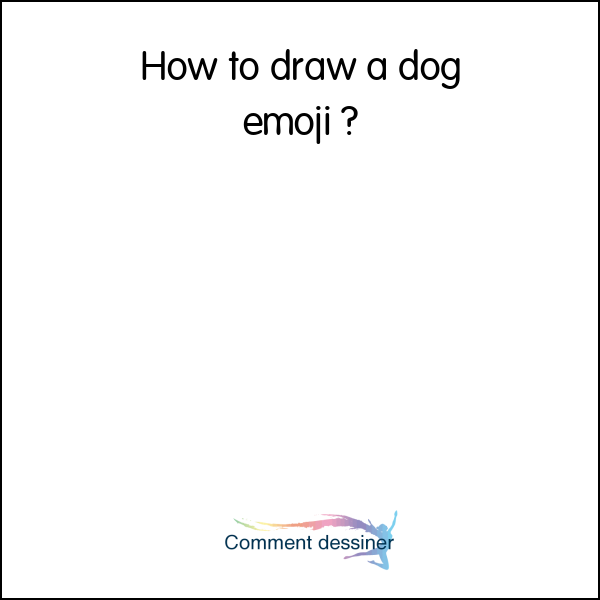 How to draw a dog emoji